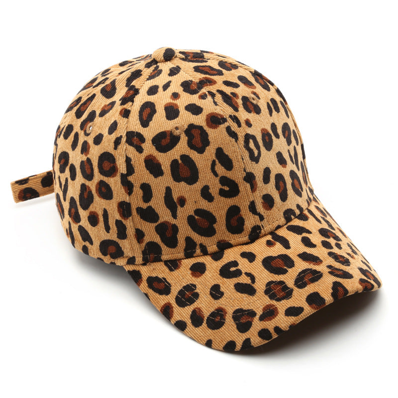Tapa de béisbol de béisbol de estampado de leopardo de algodón al por mayor